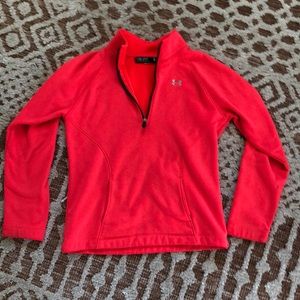 Hot Pink Girls Under Armour sweatshirt, Size 8
